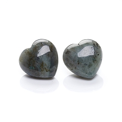 Labradorite Natural Labradorite Heart Love Palm Worry Stone, Healing Crystal, 30x30x15mm