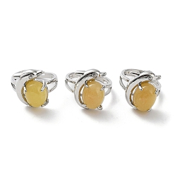 Топаз Нефрит Натуральный топаз нефрит овальный с регулируемым кольцом в виде дельфина, платиновые латунные украшения, без кадмия и без свинца, внутренний диаметр: 18 мм