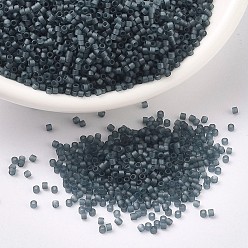 (DB0387) Матовый Прозрачный Блеск Монтаны Бусины miyuki delica, цилиндр, японский бисер, 11/0, (дБ 0387) матовый прозрачный монтанский глянец, 1.3x1.6 мм, отверстие : 0.8 мм, Около 2000 шт / 10 г