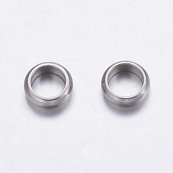 Stainless Steel Color 304 Stainless Steel Beads, Rondelle, Stainless Steel Color, 5x2mm, Hole: 3mm