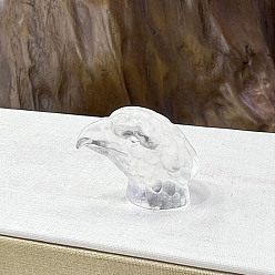 Кварц Скульптурные украшения из натурального кварца, для украшения стола домашнего офиса, орел, 30~40 мм