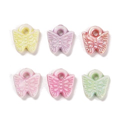 Butterfly Plastics Charms, Craft Beads, Mixed Color, Butterfly, 10.5x10x2.5mm, Hole: 1.5mm, 2000pcs/500g