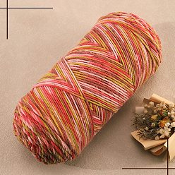 Salmon 5-Ply Milk Cotton Knitting Acrylic Fiber Yarn, for Weaving, Knitting & Crochet, Salmon, 2.5mm