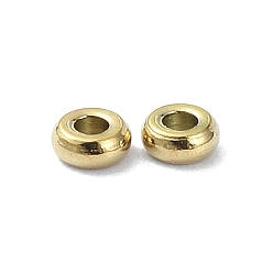 Golden 201 Stainless Steel Beads, Rondelle, Golden, 3x1.5mm, Hole: 1.2mm
