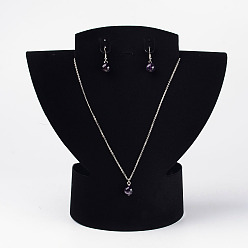 Velvet Velvet Jewelry Display Stands, Necklace Bust Display Stand, 22.6x21.5cm