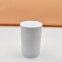 White EVA Foam Jewelry Display Pedestals for Jewellery Display, Photography Props, Column, White, 5x10cm
