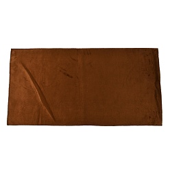 Седло Коричневый Бархатная салфетка для полировки серебра для ювелирных изделий, прямоугольные, седло коричневый, 81.6x41x0.15 см