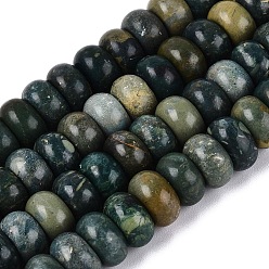 Other Jade Natural Shoushan Jade Beads Strands, Rondelle, Smooth, 7.5~8.5x4~5.5mm, Hole: 0.9~1mm, about 75~94pcs/strand, 14.76~15.35 inch(37.5~39cm)