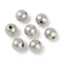 Платина Пластиковые круглые бусины ccb, платина, 5x4 мм, отверстие : 1.6 мм, Около 250 шт / 20 г