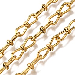 Настоящее золото 18K Ионное покрытие (ip) 304 бесконечные звенья цепи из нержавеющей стали, несварные, реальный 18 k позолоченный, 19x6x5 мм