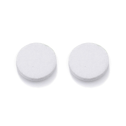 White Non-Woven Fabric Cloth Perfume Pad, Flat Round, White, 23mm