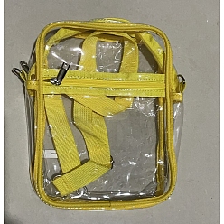 Yellow Women's Shoulder Bags, Transparent Ita Bags, Display Collector Bag for Anime Cosplay, Yellow, 23x17.5x7cm