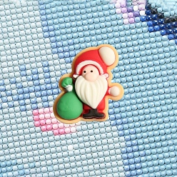 Santa Claus Diamond Painting Magnet Cover Holders, Silicone Locator, Positioning Tools, Colorful, Packing Size: 35x35x18mm