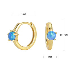 925 silver plated with gold Серебряные серьги с синим австралийским опалом: шикарные и универсальные серьги для женщин