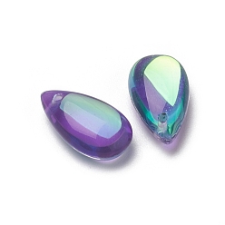 Tanzanite Pendentifs en verre, larme, tanzanite, 15.5x8.8x5.5mm, Trou: 1mm