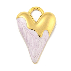 чертополох Ионное покрытие (ip) 304 подвески из нержавеющей стали, с эмалью, реальный 18 k позолоченный, шарма сердца, чертополох, 25x16.5x3 мм, отверстие : 5x4 мм