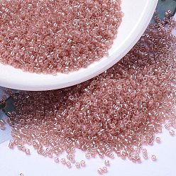 (DB1481) Прозрачный Блеск Лосося Бусины miyuki delica, цилиндр, японский бисер, 11/0, (дБ 1481) прозрачный лосось блеск, 1.3x1.6 мм, отверстие : 0.8 мм, Около 2000 шт / 10 г