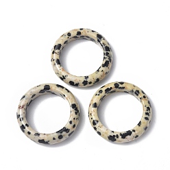 Dalmatian Jasper Natural Dalmatian Jasper Plain Band Ring, Gemstone Jewelry for Women, US Size 6 1/2(16.9mm)