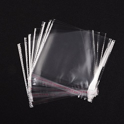 Clear OPP Cellophane Bags, Rectangle, Clear, 14x14cm, Unilateral Thickness: 0.035mm, Inner Measure: 11x14cm