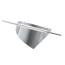 Platin Farbe Legierungshaar Sticks, Haarknotenkäfige, Haarspangen, Haarnadeln, Dreieck, Platin Farbe, Stick: 125x3mm, Dreieck: 35x72x1 mm