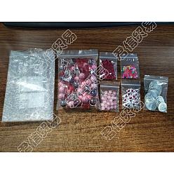 Mixed Color ARRICRAFT DIY Jewelry Making Kit for Mother's Day, Including Acrylic Beads, Tibetan Style Alloy Pendants, Glass Charms, Mixed Color, 212pcs/box