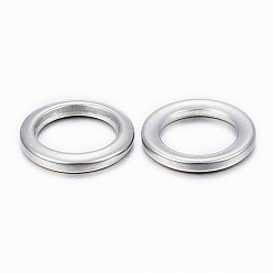 Stainless Steel Color 304 Stainless Steel Linking Rings, Stainless Steel Color, 12x1.5mm, about 8mm inner diameter