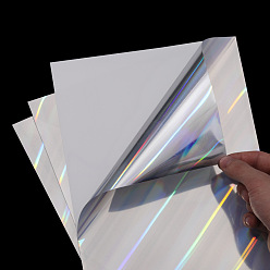 Разноцветный Голографические лазерные самоклеящиеся наклейки для домашних животных, листы с наклейками цвета радуги для художественных промыслов своими руками, скрапбукинга, красочный, 297x210 мм