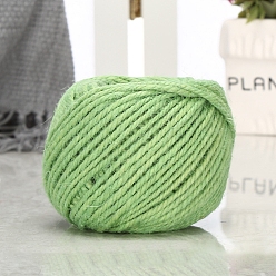 Light Green 100M Jute Cord, Jute String, Jute Twine, for Jewelry Making, Light Green, 3mm, about 109.36 Yards(100m)/Roll