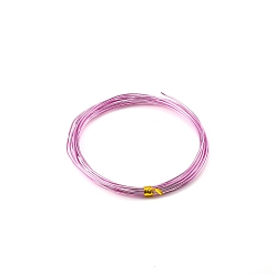 Violet Aluminum Wire, Bendable Metal Craft Wire, Round, for DIY Jewelry Craft Making, Violet, 17 Gauge(1.2mm), 1.2mm, 10M/roll