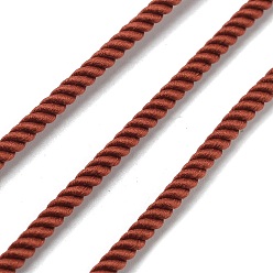Седло Коричневый Круглый полиэфирный шнур, витой шнур, для переезда, кемпинг, приключение на открытом воздухе, скалолазание, садоводство, седло коричневый, 3 мм