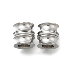 Нержавеющая Сталь Цвет 304 из нержавеющей стали бусы, колонка, цвет нержавеющей стали, 11x11 мм