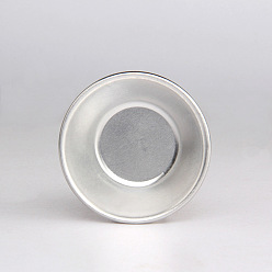Silver Aluminum Egg Tart Molds, Quick Release Cake Muffin Mold, Silver, 70x20mm, 25pcs/bag