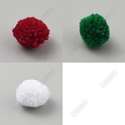 (52) Непрозрачная лаванда 24шт 3цвета шерстяной мягкий помпон, для шапок обувь шарфы подвески на сумку аксессуары, разноцветные, 25 мм, 8 шт / цвет