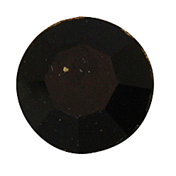 Jet Messing Strass Zwischen perlen, Klasse A, Goldene Metall Farbe, Viereck, Jet, 10x10 mm, Bohrung: 2 mm