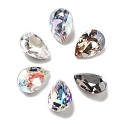 (52) Непрозрачная лаванда K 9 кабошоны из стеклянного страза, задние и задние, слеза, разноцветные, 10x7x4.5 мм