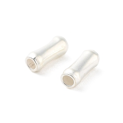 Silver 925 Sterling Silver Beads, Bamboo Stick, Silver, 6x2.5mm, Hole: 1.4mm, 100pcs/10g