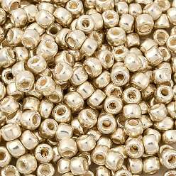 (558) Silver Metallic Тохо 3/0 круглые бусины, японский бисер, никелирование, (558) серебристый металлик, 5.5 мм, отверстие : 1.9 мм, Около 300 шт / 50 г