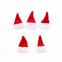 Red Doll House Mini Cloth Hats, Christmas Home Decorations, Red, 60x40mm