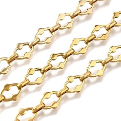 Настоящее золото 18K Ионное покрытие (ip) 304 цепи с овальными звеньями из нержавеющей стали, несварные, реальный 18 k позолоченный, 11x8.5x1.4 мм