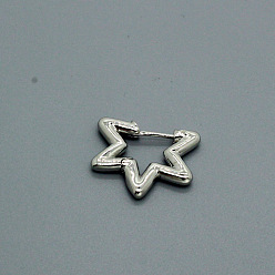 silver Minimalist Geometric Star Earrings: Fashionable and Versatile Jewelry Accessory