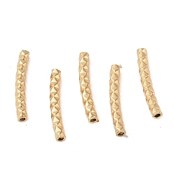 Золотой 304 шарики из нержавеющей стальной трубы, алмазная огранка, изогнутая трубка, золотые, 15x2 мм, отверстие : 1 мм