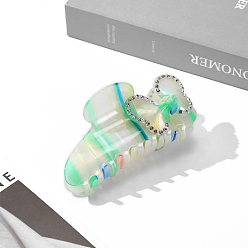 Аквамарин Заколки для волос в форме когтей из ацетата целлюлозы, аксессуары для волос для женщин и девочек, рыба, аквамарин, 110x55 мм