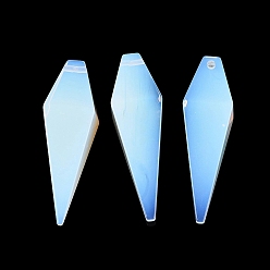 Opalite Opalite Pendants, Arrowhead Charms, 42~44x12~13.5x12~13.5mm, Hole: 1.2~1.6mm