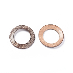 BurlyWood Coconut Link Rings, Ring, BurlyWood, 57~58x4~5mm, Hole: 37mm