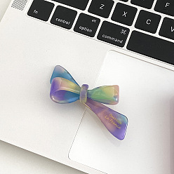 6# dazzling green Cute Butterfly Bow Acetate Hairpin Side Clip - Lovely, Duckbill Hair Accessories.