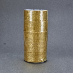 Gold Glitter Metallic Ribbon, Sparkle Ribbon, Gold, 1-1/2 inch(38~40mm), about 25yards/roll, 5rolls/group