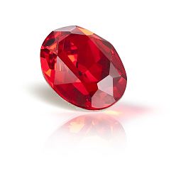 90070 Light Siam Фантазийные кристаллы preciosa® maxima, чешский хрусталь, 435 12 601 овальный, срыв твердой мозговой оболочки, 90070 светлый сиам, 14x10 мм