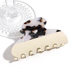 Белый Заколки для волос в форме когтей из ацетата целлюлозы, аксессуары для волос для женщин и девочек, белые, 78x50 мм