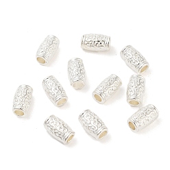 Серебро Тибетский стиль сплава цинка бисером, без свинца и без кадмия, трубка, серебряные, 12x7 мм, отверстие : 3.5 мм