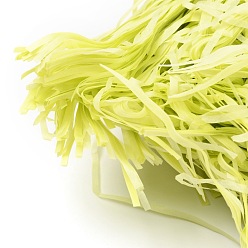 Yellow Green Raffia Crinkle Cut Paper Shred Filler, for Gift Wrapping & Easter Basket Filling, Yellow Green, 26x0.25~0.26cm